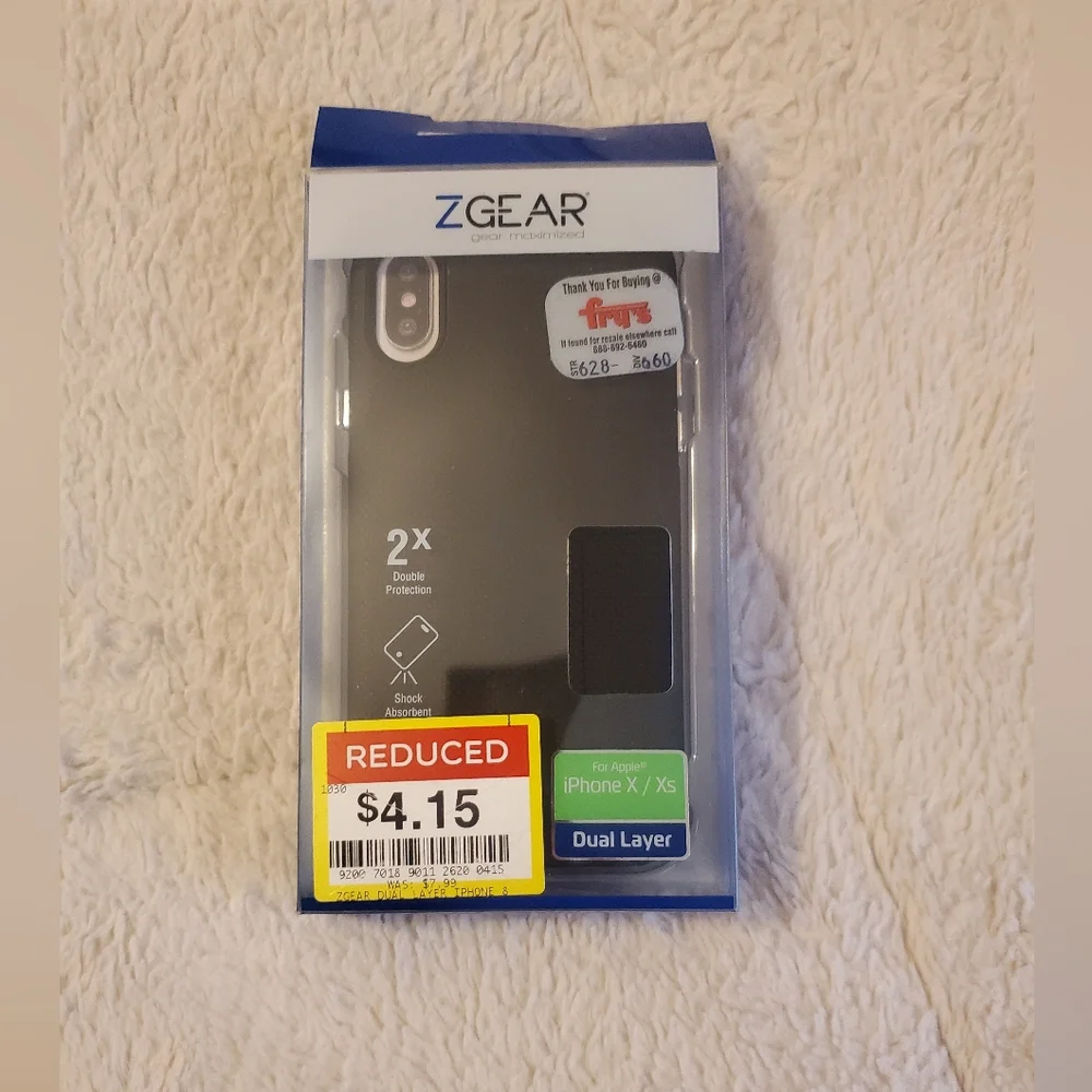 Zgear iPhone cover dual layer black